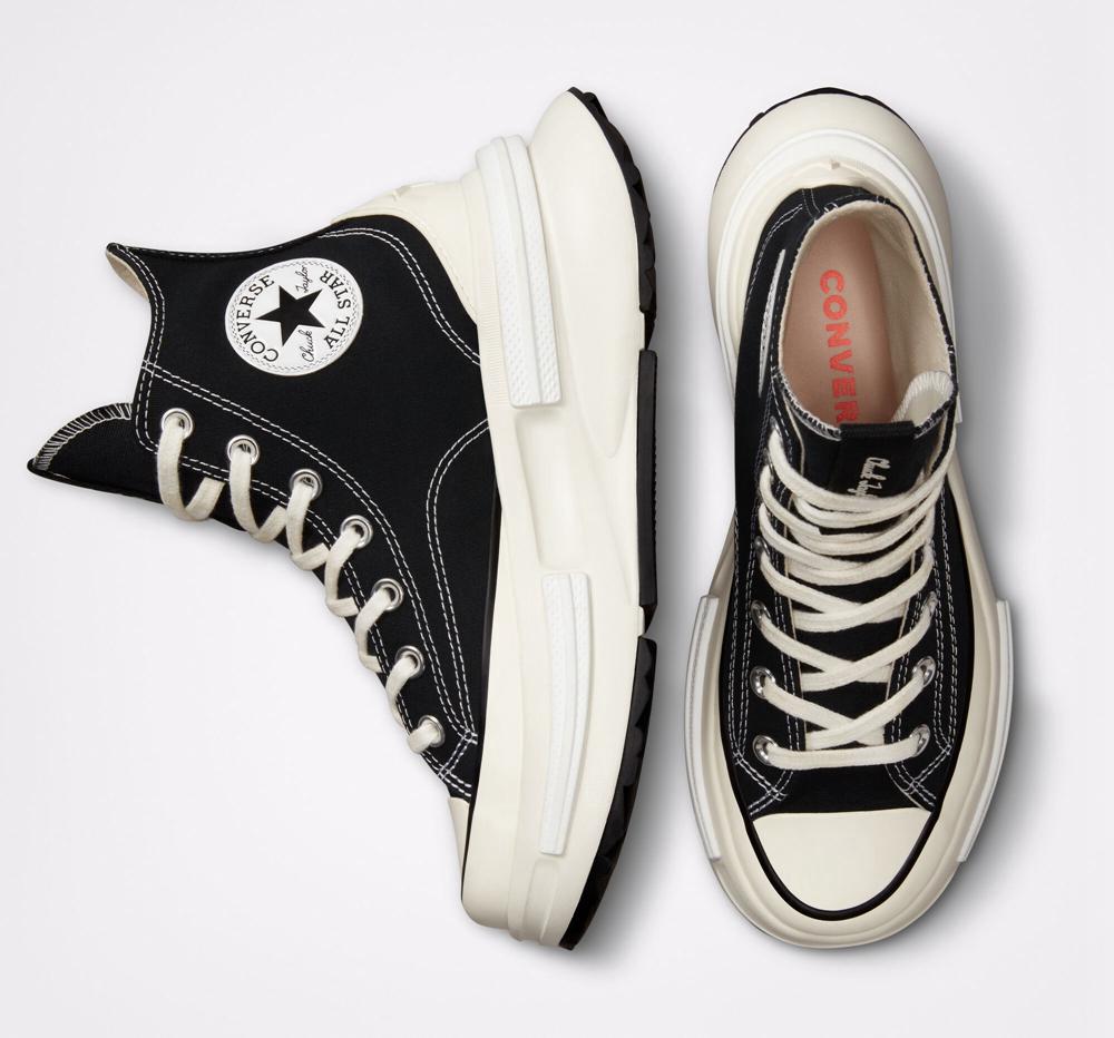 Zapatos Plataforma Tenis Converse Run Star Legacy Cx Unisex High Top Mujer Negras Blancas  Colombia |  JBVKH-5308