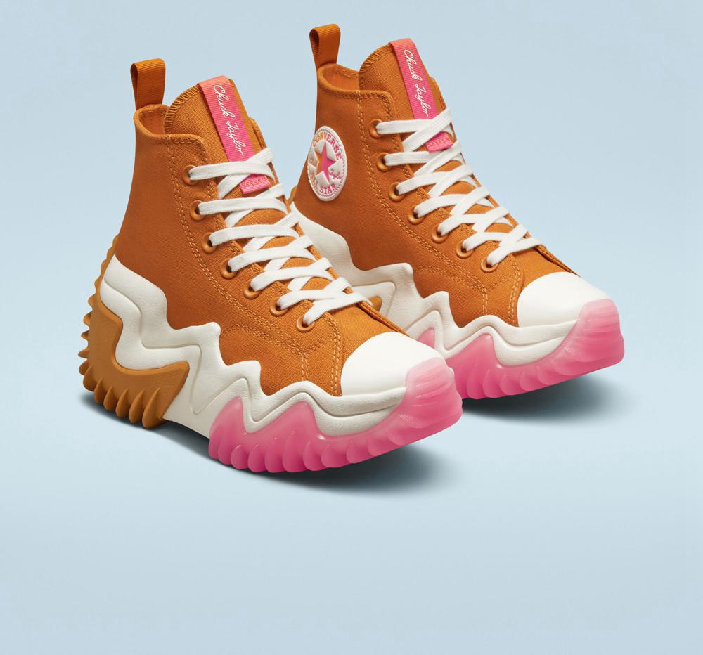 Zapatos Plataforma Tenis Converse Run Star Motion Cx Gradient Unisex High Top Hombre Marrones  Colombia |  LENRY-0832