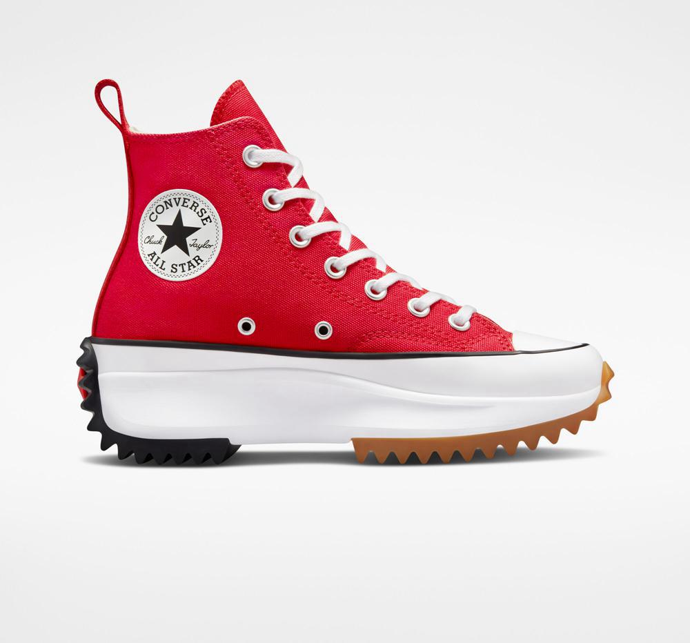 Zapatos Plataforma Tenis Converse Run Star Hike Unisex High Top Mujer Rojas Blancas Negras  Colombia |  VFRBU-2971